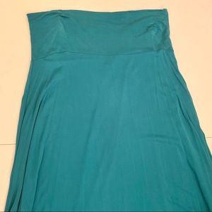 Lularoe Teal Maxi Skirt L